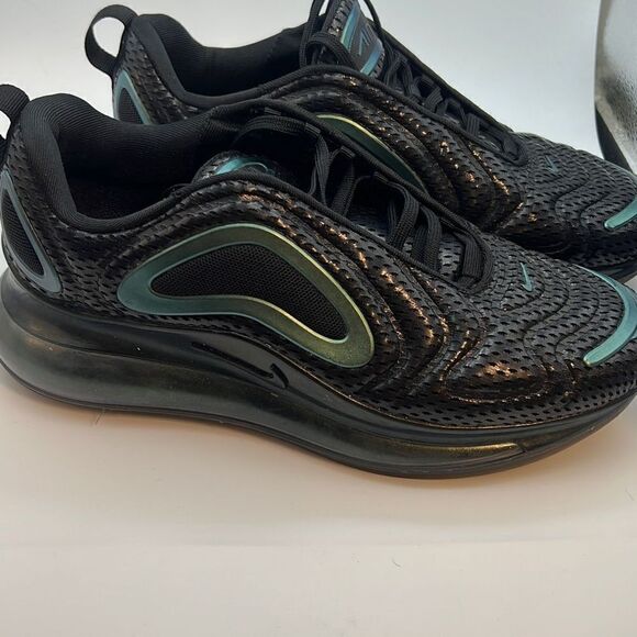 Nike Air Max 720 Throwback Future Black Fuchsia 7y Sneaker Trainers‎ - Picture 6 of 8